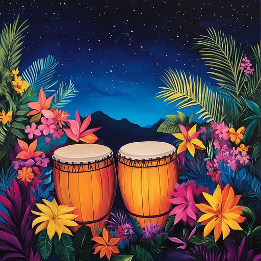 An instrumental track blending rich afro cuban rhythms and melodies, immersing listeners in a tropical soundscape reminiscent of lively cuban nights.