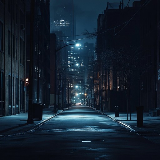 A brooding trip hop instrumental that evokes the mysterious atmosphere of empty city streets after midnight, blending haunting melodies with downtempo beats