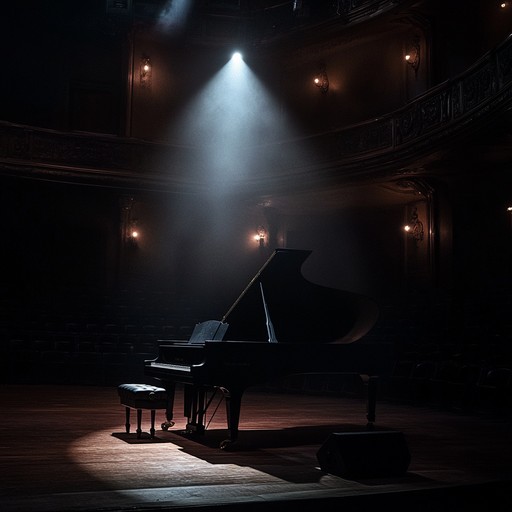 An evocative theatrical composition that captures the essence of yearning and lost love. The music dynamically uses the piano to create a hauntingly beautiful atmosphere, seamlessly blending dramatic pauses and crescendos. This poignant piece transports the listener through a story of love found and lost, invoking powerful melancholy and retrospection.