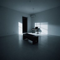 soft eerie echo through silent room.