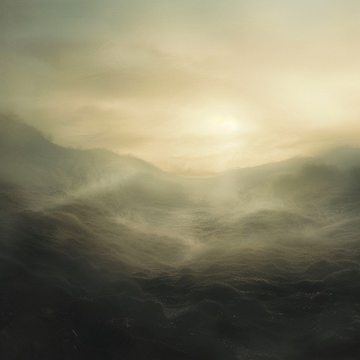 Ambient and soothing melodies interwoven with dreamlike synth textures, evoking a surreal journey through mythical, celestial landscapes.