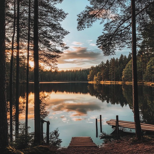 A captivating instrumental piece that evokes the serene and mystical beauty of finland's forests and lakes under the glow of the midnight sun. The song blends ethereal melodies with ambient textures to create a dreamlike atmosphere.