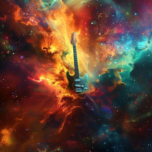 Journey through the galaxies with powerful electric guitars celebrating a victorious and psychedelic exploration. This instrumental track embodies the grandeur and euphoria of cosmic discovery, filling your senses with the triumph and awe of the boundless universe.