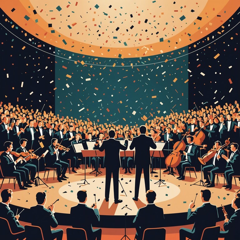 This song embodies the spirit of victory and joyous celebrations, featuring a grand orchestral arrangement that builds momentum with each note, leading to a climax that captures the essence of a triumphant moment. The music is meant to inspire and elevate the spirits of all who listen, making it perfect for festive and ceremonial occasions.