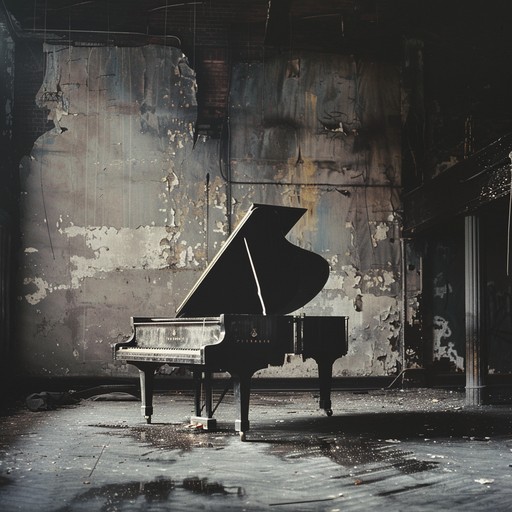 Melancholic piano passages coupled with eerie cabaret vibes, exuding sorrow and nostalgia. The piece creates a haunting musical journey through a dark, spectral show reminiscent of the 1920s cabaret, full of emotional highs and lows.