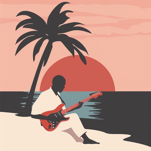 A gentle blend of smooth jazz guitar and tropical rhythms, evoking the serenity of a sunset by the beach. Perfect for unwinding and relaxation, it creates a warm and tranquil atmosphere.