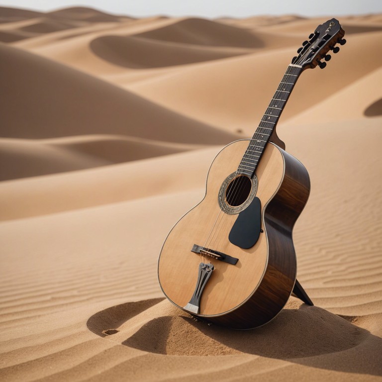 An enthralling track designed to transport listeners directly to the heart of the desert, combining the ancient sounds of the oud with a soothing, hypnotic rhythm that feels like the whispering winds over sand dunes.