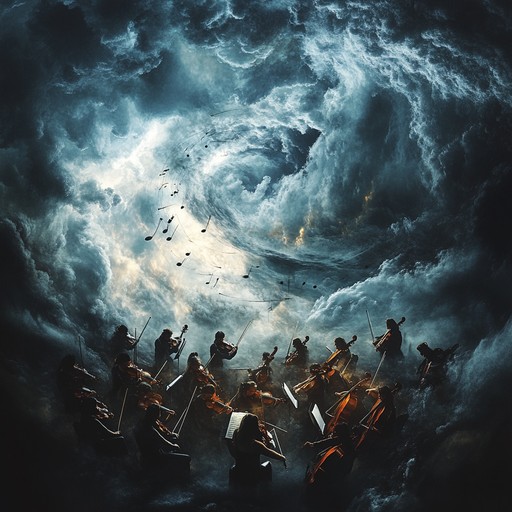 A captivating instrumental opera portraying the relentless force and majestic beauty of a tempest through dynamic orchestration and emotive melodies, leading listeners through an exhilarating musical journey.