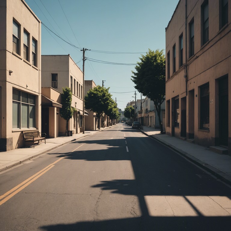 An instrumental journey into the heart of a peaceful day, led by the moving sounds of an electric piano. The composition conjures images of quiet urban streets in early summer, where light dances shadow like through the leaves.