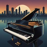 evocative piano melodies narrate urban tales