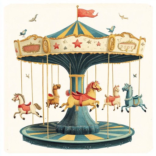 An instrumental track that blends whimsical melodies with groovy rhythms, evoking the enchanting vibes of a retro carousel ride. Perfect for bringing back joyous childhood memories with a magical twist.