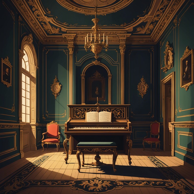 A somber, deep baroque composition that reflects the emotional turmoil and longing for an unrealized past, combining complex harpsichord runs with evocative chord progressions that indulge in the romanticism of bygone eras.