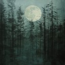 haunting and sultry dark folk, forest night ambiance