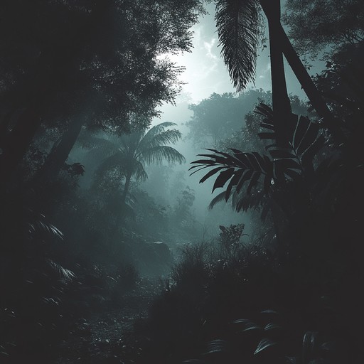 Dive into a track where the rawness of grunge intersects with the lush, mysterious aura of exotic jungles. Featuring gritty guitar riffs blended with tribal percussion and ambient textures, this piece encapsulates the haunting beauty and untamed spirit of nature's depths while keeping the edge of the grunge genre alive.