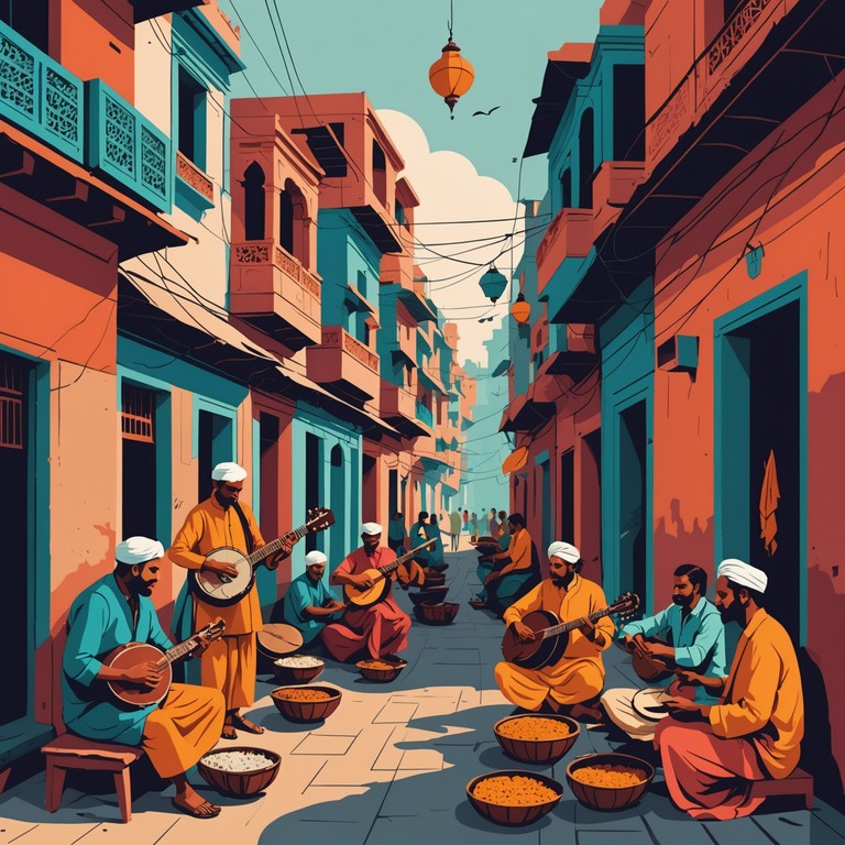 This instrumental track captures the vibrant essence of banaras, blending traditional hindustani sounds with energetic beats to create a lively, uplifting atmosphere. The music embodies the spirit of the bustling streets and the serene ganges, bridging the old with the new in a rhythmic celebration.