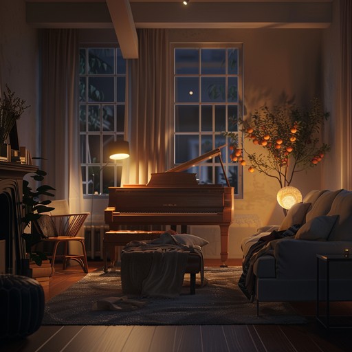 A gentle, soothing instrumental piece designed to evoke feelings of reflection and longing. Featuring soft piano, delicate strings, and subtle percussion, this track creates a serene lounge atmosphere perfect for unwinding and introspection. The nostalgic harmonies and relaxed tempo encourage peaceful contemplation and emotional connection, making it ideal for calming evenings.