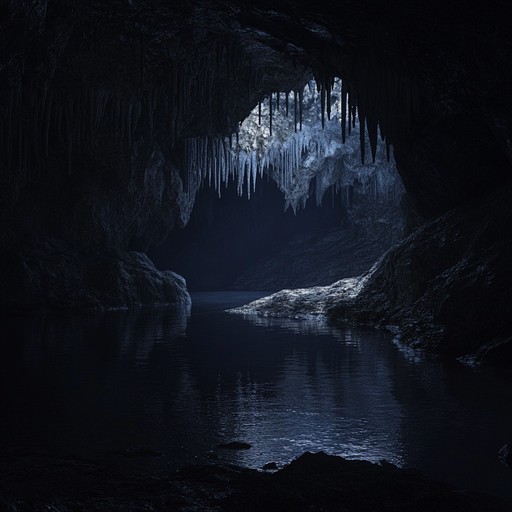 This track captures the essence of echoing whispers traveling through a dark, immense cave. The sound is haunting, as if the cave itself is alive with shadowy spirits. The composition heavily relies on the natural reverb and eerie silences punctuated by distant drops of water, creating a chilling atmosphere of isolation and suspense.