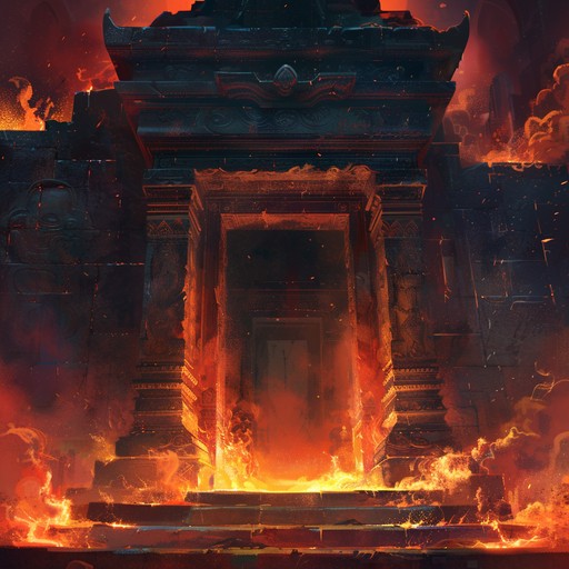 Dive deep into the fierce and powerful beats reminiscent of ancient temples, merging exotic middle eastern tones with an intense, aggressive atmosphere for a captivating listening experience.