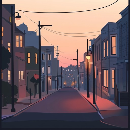 A calming instrumental rap track combining soft beats with ambient city sounds, blending urban vibes with soothing melodies to create a peaceful atmosphere