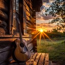 guitar strums under a fading sky