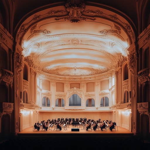 A melodic and calming opera composition featuring gentle strings and mellow woodwinds. The piece unravels with an air of serene beauty, creating a peaceful backdrop for relaxation or meditation. Each carefully crafted note and harmony allows the listener to drift into a state of tranquility, reminiscent of a serene evening at an opera house.