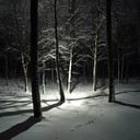 eerie melodies echo through a dark, snowy holiday night