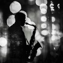 mystical urban soundscape with soulful saxophone melodies