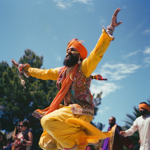 Lively bhangra instrumental featuring the infectious rhythm of the dhol drum and melodic tumbi, with vibrant percussion and catchy hooks that will get everyone on their feet and dancing. Perfect for celebrating joyous occasions and bringing people together.