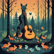 soothing guitar melodies with ambient nature