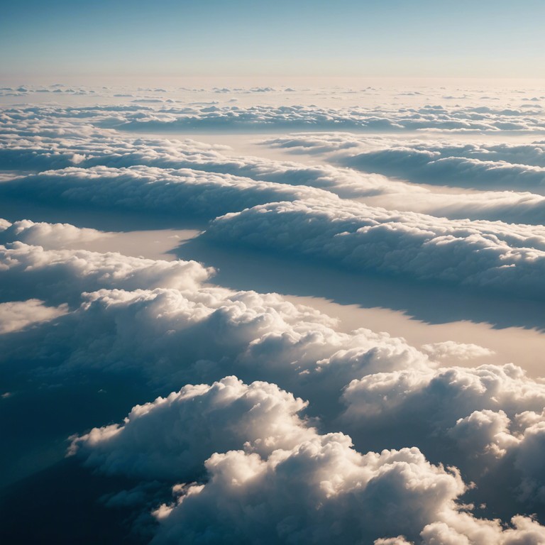 This song is a musical portrayal of a euphoric ascent, with the synthesizer carrying listeners on a rising column of melodic fragments and harmonic layers, conjuring visions of breaking through the clouds into a weightless, sunlit expanse.