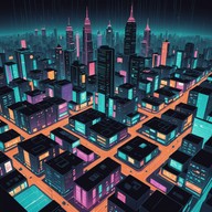 ethereal beats cascade through dystopian soundscapes
