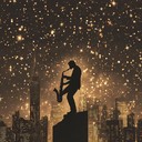 a fusion of jazz and house under cosmic nocturnal skies