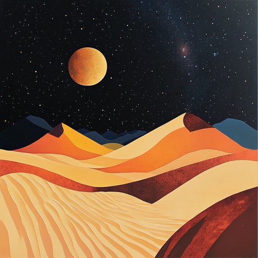 An unusual mix of cosmic synthesizers intertwined with eerie desert soundscapes, creating an immersive, otherworldly experience that takes the listener on a profound journey across space and time