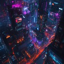 soft synths exploring cyberpunk life's emotional emptiness.