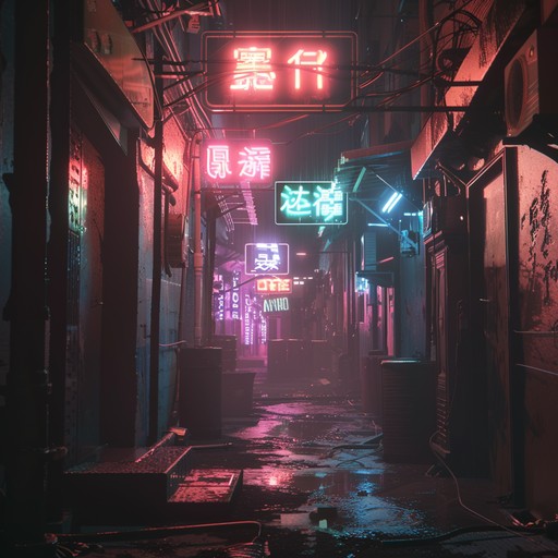 A captivating phonk track that takes you through the gritty streets of a neon lit urban night. Combining menacing basslines, eerie synth melodies, and hypnotic rhythms, this composition paints a vivid soundscape of shadowy alleyways and underground encounters. Perfect for setting a dark, mysterious mood.