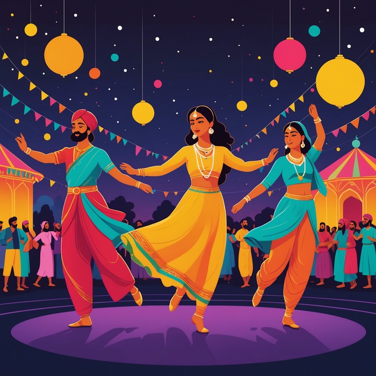 Immerse in the spirit of northern india with this track featuring intricate tabla sequences that blend seamlessly with electronic modulations to create a mesmerizing experience, transporting you to the spirited festivals of punjab. This combination will induce a deep hypnotic state, capturing the soulful essence and vibrancy of bhangra.