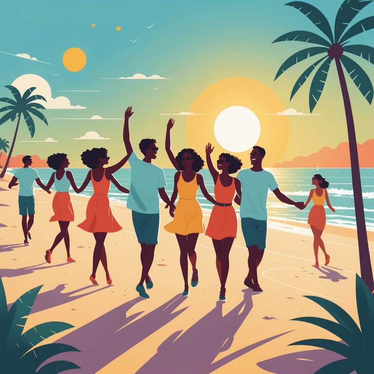 Imagine a song that encapsulates the feeling of a joyous summer day, with lively beats and a catchy melody that instantly uplifts the mood. The track combines classic new wave synths with a modern twist, creating a sound that's both nostalgic and fresh.