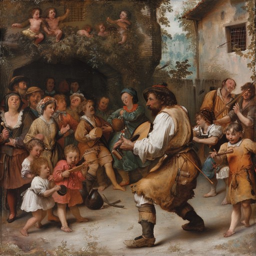 This track features a vibrant melody played on the lute, encapsulating the high energy dances of medieval troubadours. Its rhythmic, lively dynamics make it perfect for scenes of joyous gatherings or festive events, resonating with the essence of historical revelry.