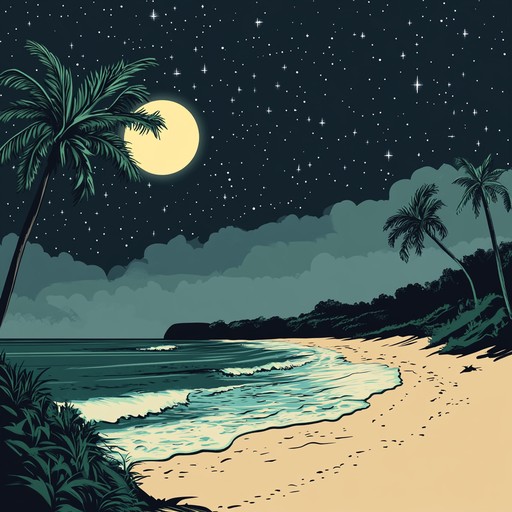 This instrumental track blends smooth dub rhythms with atmospheric sounds to create a sensual and immersive experience. Echoing delays and reverb laden melodies intertwine with deep bass grooves, evoking the tranquility and intimacy of a moonlit tropical night.