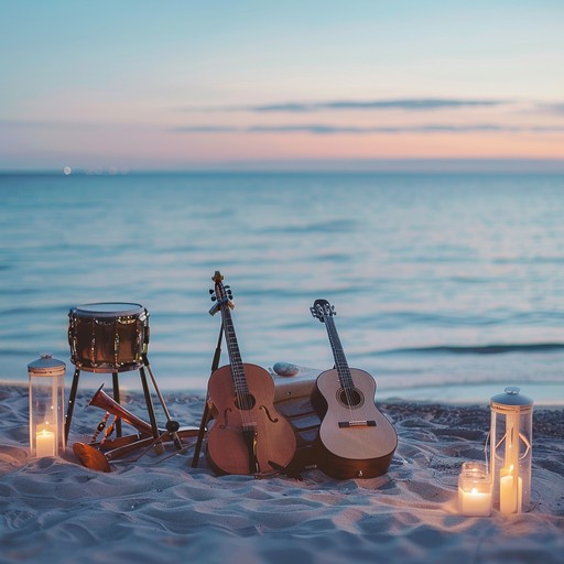 Relax and unwind with this unique blend of reggae grooves and jazz melodies, perfect for an evening by the tropical beach. Syncopated rhythms and smooth saxophone tunes create an inviting and soothing backdrop.