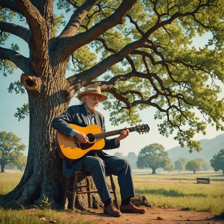 Rediscover the gripping, soulful tales of yesteryears as expressed through the intense strums of an acoustic guitar, reviving forgotten lore and emotions. A soulful journey into the heart of appalachian folk traditions.