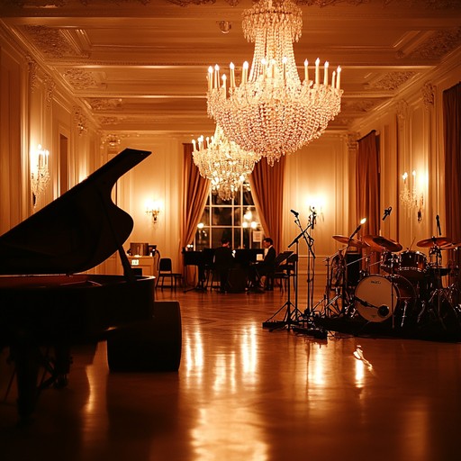 This track embodies the essence of an elegant evening through soulful jazz. The piano carries the main tune, with subtle brass accents adding a majestic and serene quality. Perfect for unwinding or setting a sophisticated mood, it transports listeners to a place of nighttime beauty and grandeur.