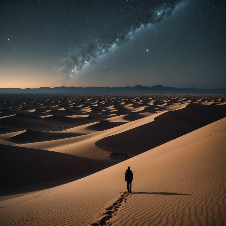 An instrumental narrative that captures the sounds and soul of a timeless desert journey, using the ethereal timbre of the ney flute to echo the whispers of the ancient sands