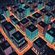 vibrant city beats with catchy synths.