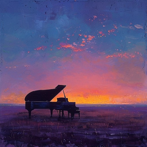 A sparse piano arrangement unfurls slowly, each note a delicate whisper. The minimal composition, with its hauntingly repetitive motifs, conveys an ineffable sense of longing and introspection. Space between the notes allows for reflection, creating an atmosphere that is both melancholic and serene