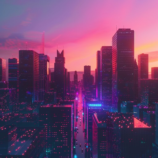 Immerse yourself in an exhilarating synthwave journey through neon lit cityscapes, with pulsating rhythms and shimmering arpeggiators capturing the essence of 80s nightlife vibrancy. The perfect fusion of retro and modern influences, this track transports listeners to a euphoric world of electric euphoria and relentless energy. Push the boundaries of sound and time, as every beat pulses with uncontainable joy.