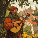 an instrumental capturing a troubadour's confident, adventurous spirit