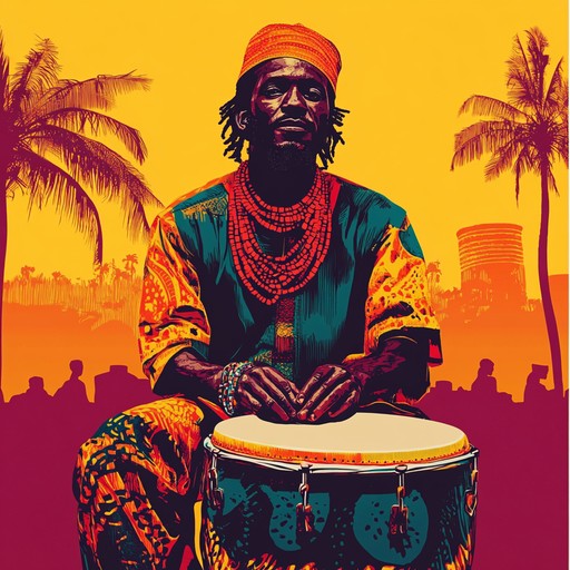 This piece captures the essence of ancient african empires, woven through the vibrant and spiritual rhythms played on traditional african drums. The music is characterized by its deep connection to heritage and the ancestral significance it carries, reflecting the timeless spirit of africa's vast history.