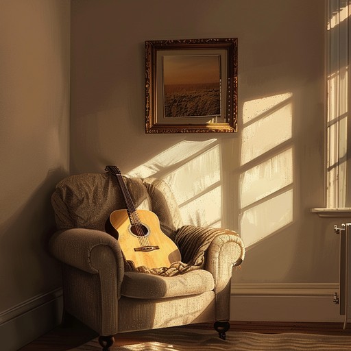 A tender instrumental piece with a nostalgic vibe, reflecting gentle sunlight in a cozy room. The soothing acoustic guitar creates a heartwarming atmosphere, ideal for moments of relaxation and reflection.