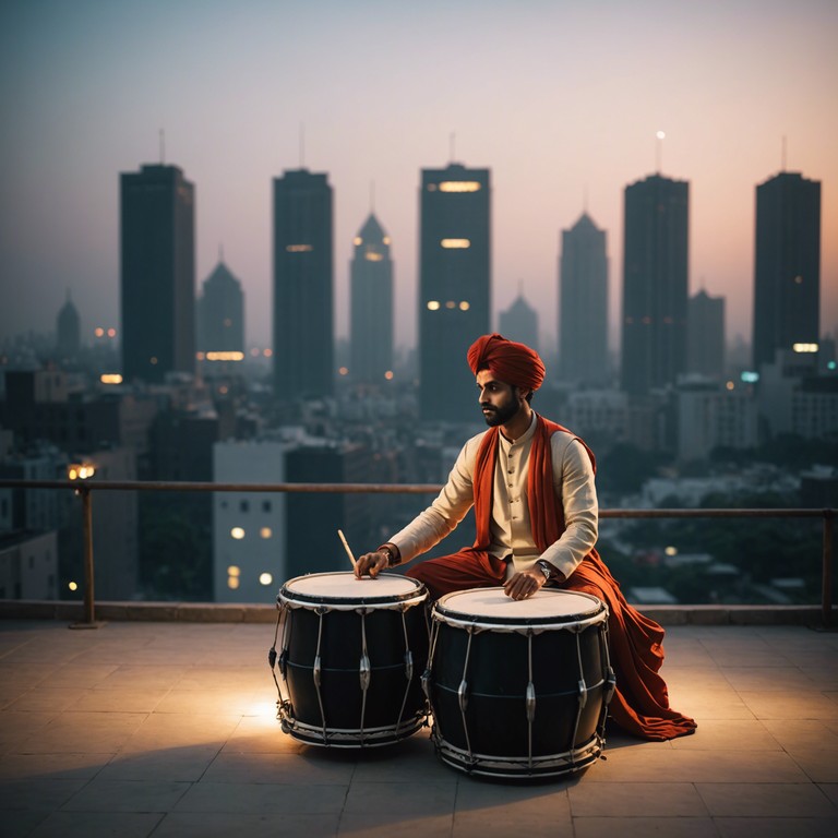 Rhythms of lahore offers a journey through an audio tapestry where eastern musical heritage meets the soul stirring depths of rhythmic blues, epitomizing the intimate connection between joy and nostalgia, fueled by the rhythm of the dhol. It's an audible illustration of tradition meeting sentiment, perfect for introspective listening or vibrant dance floors.